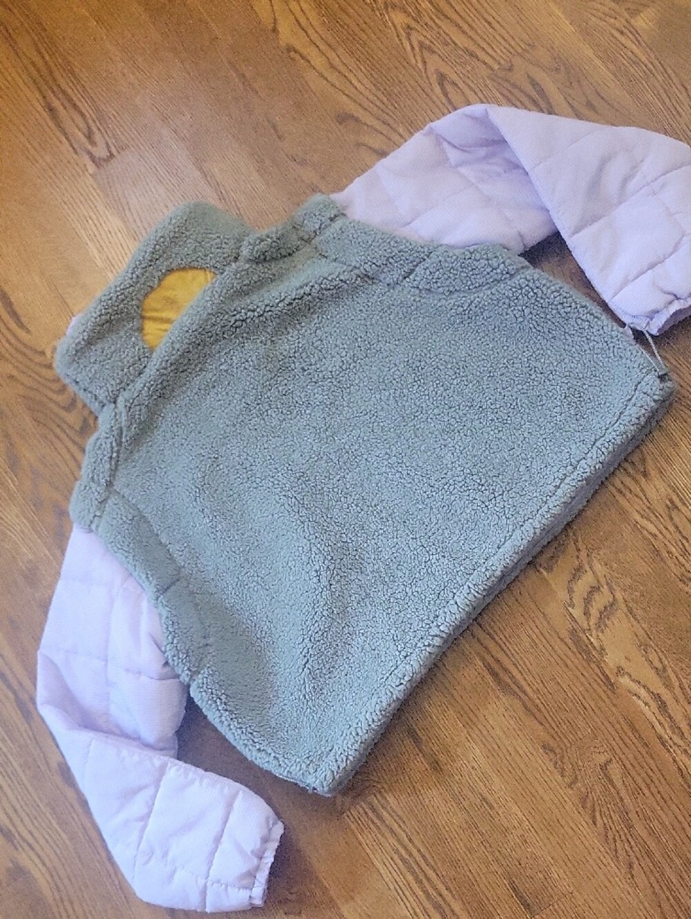 FP Movement Half-Zip Sherpa Slightly Cropped Pullover, Small - Picture 11 of 12
